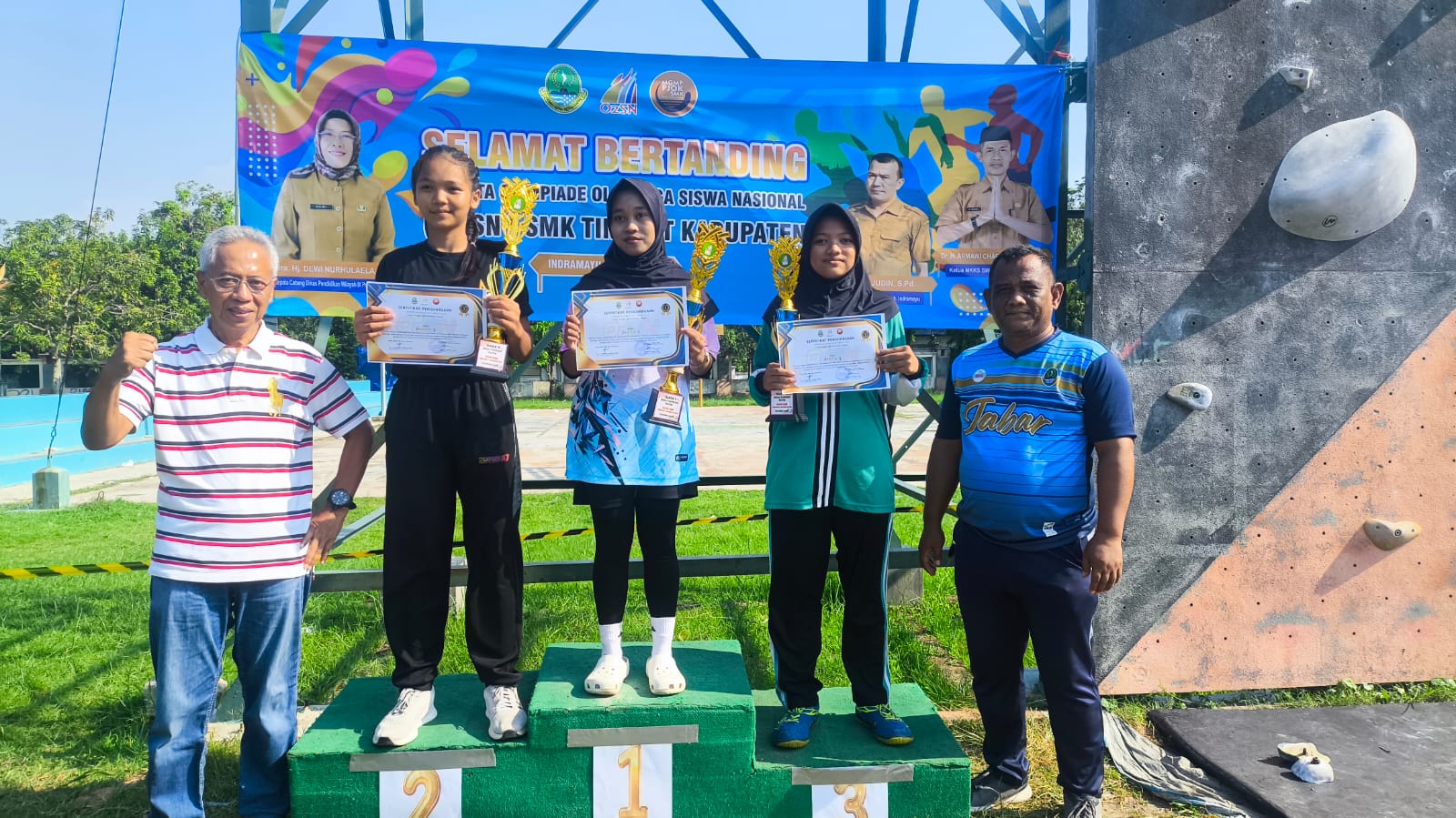 Jaring Potensi Atlet Pelajar, KONI Indramayu Hadiri Pembukaan O2SN Tingkat SLTA